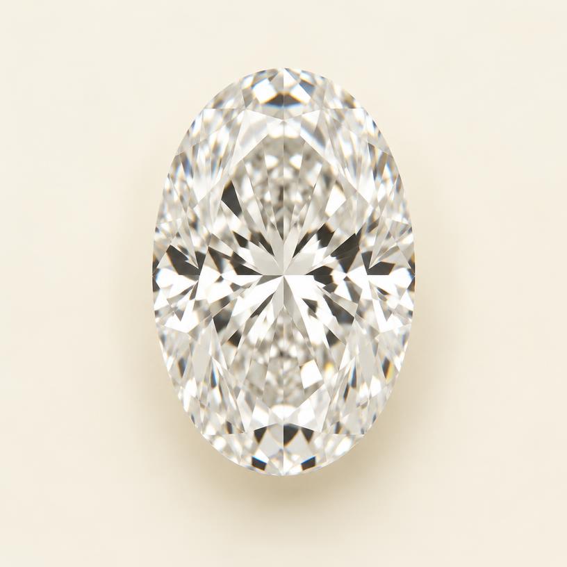 Oval cut diamond